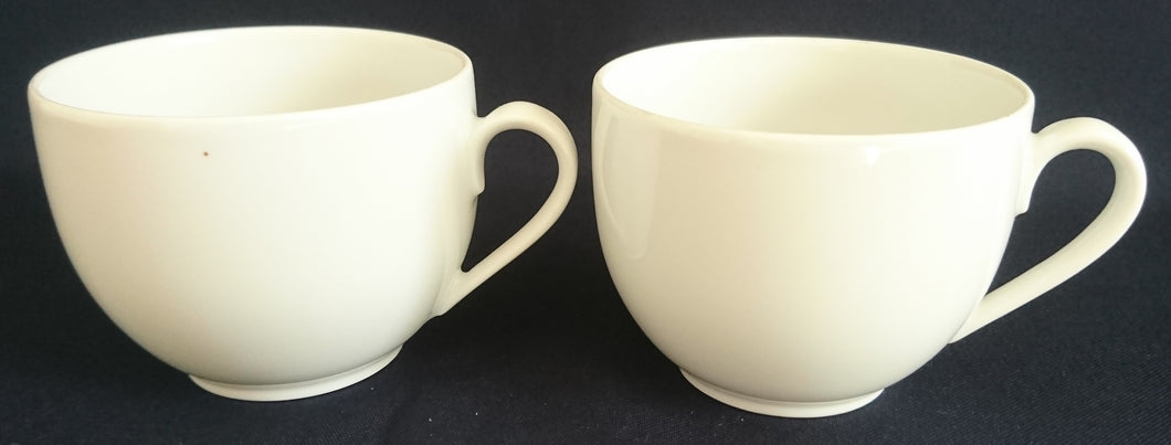 2er Set KAFFEETASSEN - Porzellan, Gastronomisches Einfärbiges Motiv Dekor