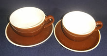 Lade das Bild in den Galerie-Viewer, 4er Set MOCCAGEDECKE - Keramik / Steingut, Weißer Rand Einfärbiges Dekor
