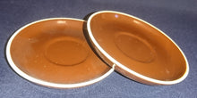 Lade das Bild in den Galerie-Viewer, 4er Set MOCCAGEDECKE - Keramik / Steingut, Weißer Rand Einfärbiges Dekor
