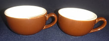 Lade das Bild in den Galerie-Viewer, 2er Set MOCCA UNTERTASSE - Keramik / Steingut, Weißer Rand Einfärbiges Dekor

