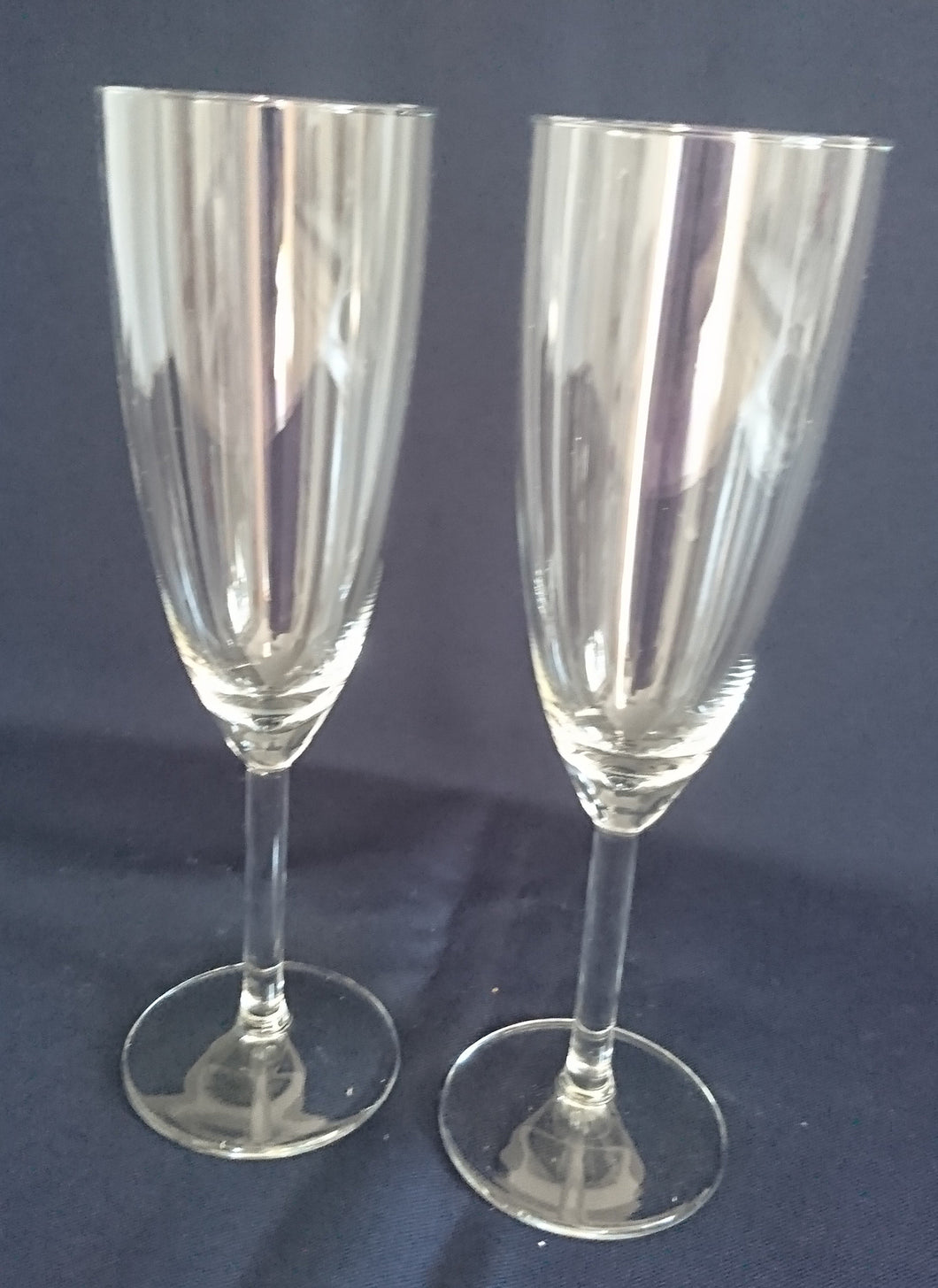 2er Set GETRÄNKEGLÄSER - Hartglas, Klares Einfärbiges Klassisch Dekor