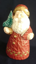 Lade das Bild in den Galerie-Viewer, WEIHNACHTSDEKORATION WEIHNACHTSMANN - Keramik / Steingut, Weihnachtsmann Tannenbaum Bart Motiv Form Dekor (G)
