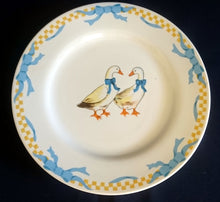 Lade das Bild in den Galerie-Viewer, 17 Teiliges KAFFEESERVICE &quot;Porcelain Collection&quot; - Porzellan, Ländliches Gänse Schleifen Motiv Dekor
