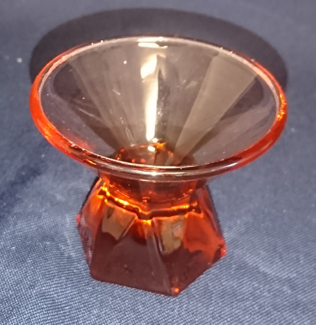 GETRÄNKEGLAS - Hartglas, Diamandförmiger Smaragd Standfuß Einfärbiges Schimmerndes Dekor