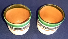 Lade das Bild in den Galerie-Viewer, 5 Teiliges GETRÄNKESERVICE - Keramik / Steingut, Abstraktes Dekor, Handbemalt
