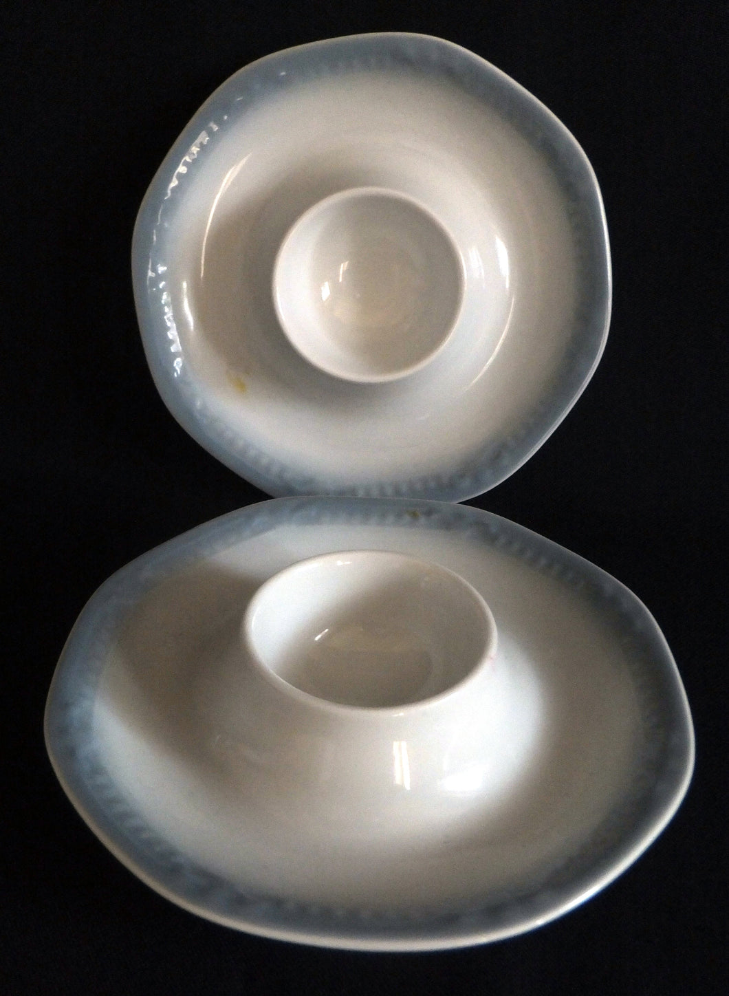 2er Set EIERBECHER - Porzellan, Abstrakt Dekor