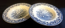Lade das Bild in den Galerie-Viewer, 2er Set 3er KAFFEEGEDECKE &quot;Country Life&quot; - Keramik / Steingut (Fine Staffordshire Ware), Englisches Landleben Scenen Motiv Dekor, Hand graviert
