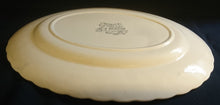 Lade das Bild in den Galerie-Viewer, SERVIERPLATTE &quot;Country Life&quot; - Keramik / Steingut (Fine Staffordshire Ware), Ovale Form, Englisches Landleben Scenen Motiv Dekor, Hand graviert

