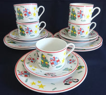 Lade das Bild in den Galerie-Viewer, KAFFEETASSE &quot;Flirt&quot; - Porzellan, Weihnachten Advent Christ Tannenbaum Geschenke Sterne Schaukelpferd Zweige Linien Motiv Dekor
