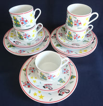 Lade das Bild in den Galerie-Viewer, KAFFEETASSE &quot;Flirt&quot; - Porzellan, Weihnachten Advent Christ Tannenbaum Geschenke Sterne Schaukelpferd Zweige Linien Motiv Dekor
