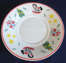 Lade das Bild in den Galerie-Viewer, 2er Set 2er KAFFEEGEDECKE &quot;Flirt&quot; - Porzellan, Weihnachten Advent Christ Tannenbaum Geschenke Sterne Schaukelpferd Zweige Linien Motiv Dekor
