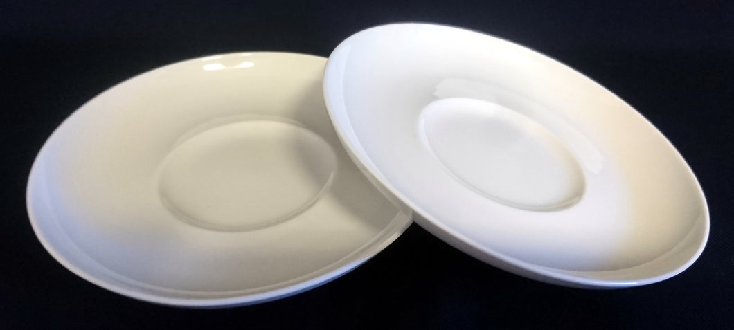 2er Set UNTERTASSE - Porzellan, Einfärbiges Dekor