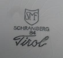Lade das Bild in den Galerie-Viewer, DESSERTTELLER &quot;Tirol&quot; - Keramik / Steingut, Rosen Motiv Dekor, Handbemalt
