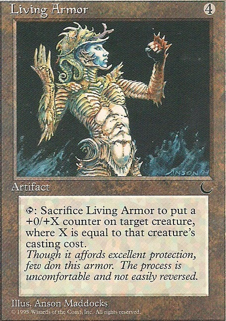 LIVING ARMOR, Magic -The Gathering-, Ausgabe / Set / Serie Dunkelheit (The Dark) 1994
