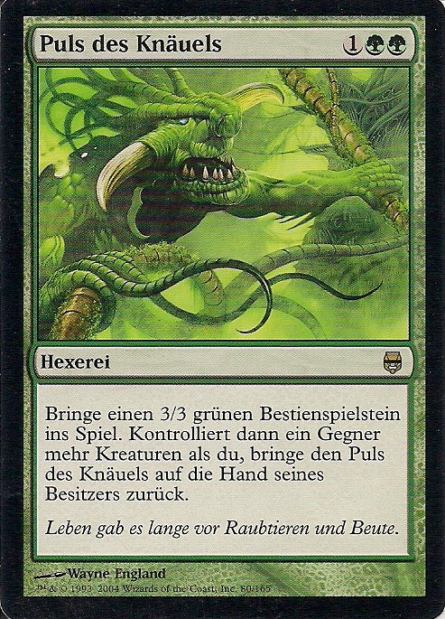 PULS DES KNÄUELS, Magic -The Gathering-, Ausgabe / Set / Serie Nachtstahl (Darksteel) 2004