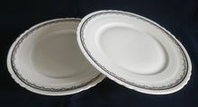 Lade das Bild in den Galerie-Viewer, 2er Set 3er TEEGEDECKE - Porzellan, Goldrand Linien Abstrakt Ranken Girlanden Motiv Dekor
