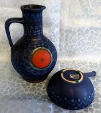 Lade das Bild in den Galerie-Viewer, SCHALE MIT GRIFF &quot;Fat Lava&quot; - Keramik / Steingut, Künstlerisches Dekor, Handarbeit
