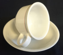 Lade das Bild in den Galerie-Viewer, 2er KAFFEEGEDECK - Porzellan, Kreislinien Klassisch Dekor
