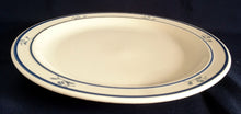 Lade das Bild in den Galerie-Viewer, 2er Set SUPPENTELLER &quot;Scandia Blue (Brickoven Stoneware)&quot; - Keramik / Steingut, Blumen Linien Streifen Dekor
