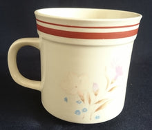 Lade das Bild in den Galerie-Viewer, 10 Teiliges KAFFEESERVICE - Keramik / Steingut, Blumenblüten Pflanzen Flora Linien Rand Motiv Dekor
