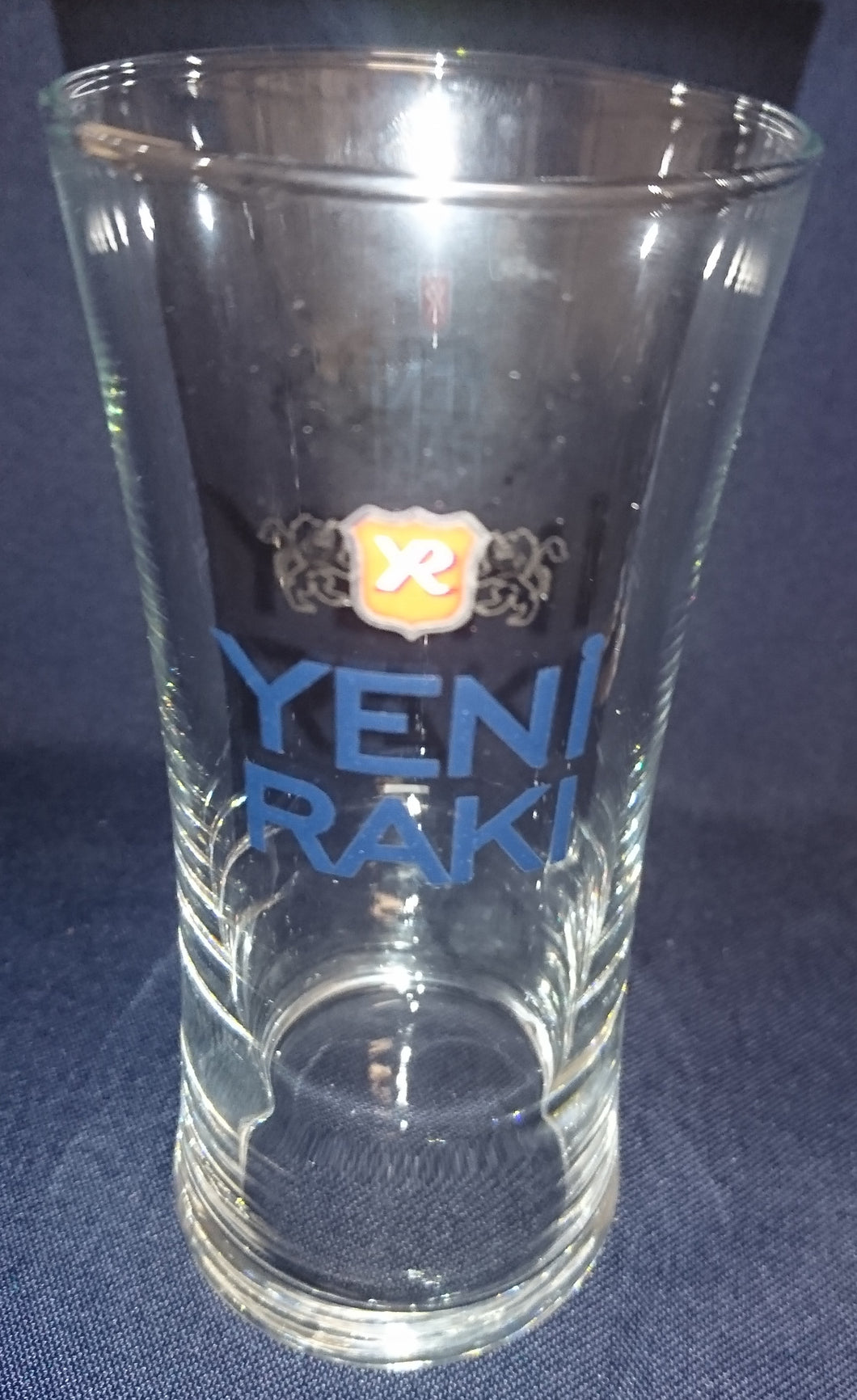 GETRÄNKEGLAS - Hartglas, Werbeaufschrift Motiv Dekor